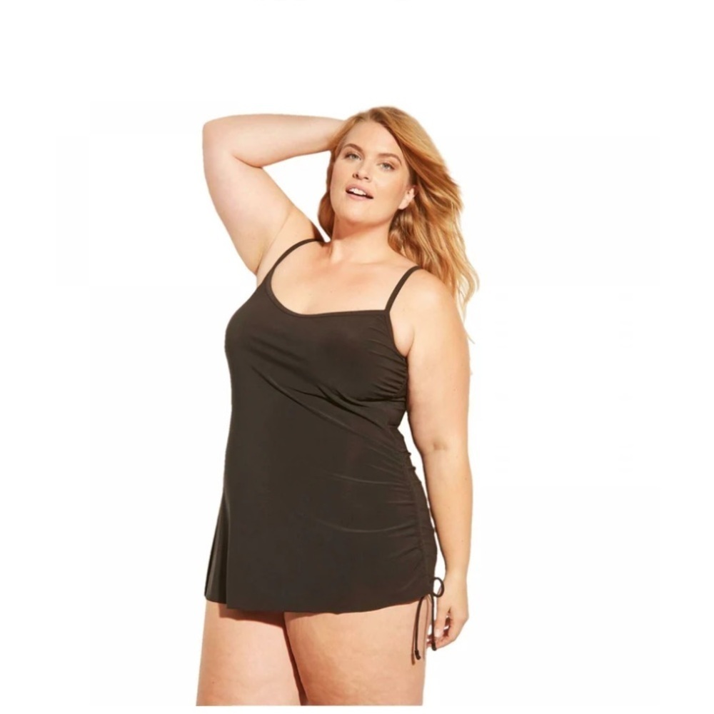 AQUA GREEN WOMEN'S ONE PIECE SIDE TIE
SWIM DRESS new - Picture 3 of 8